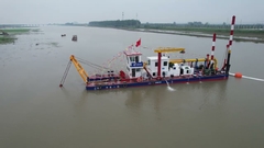 26 inci cutter suction dredger dalam bekerja
