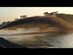 YSCSD350 kapasitas padat 360 cbm/h pemotong hidraulik suction dredger dalam bekerja--Yongsheng Dredger